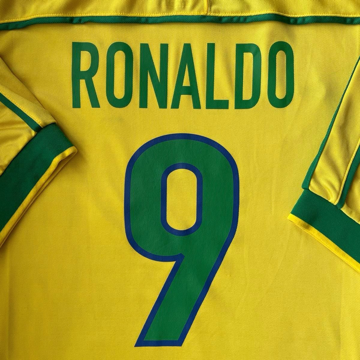 NIKE ブラジル代表 ユニフォーム 9番 ロナウド 1998年フランスワールド