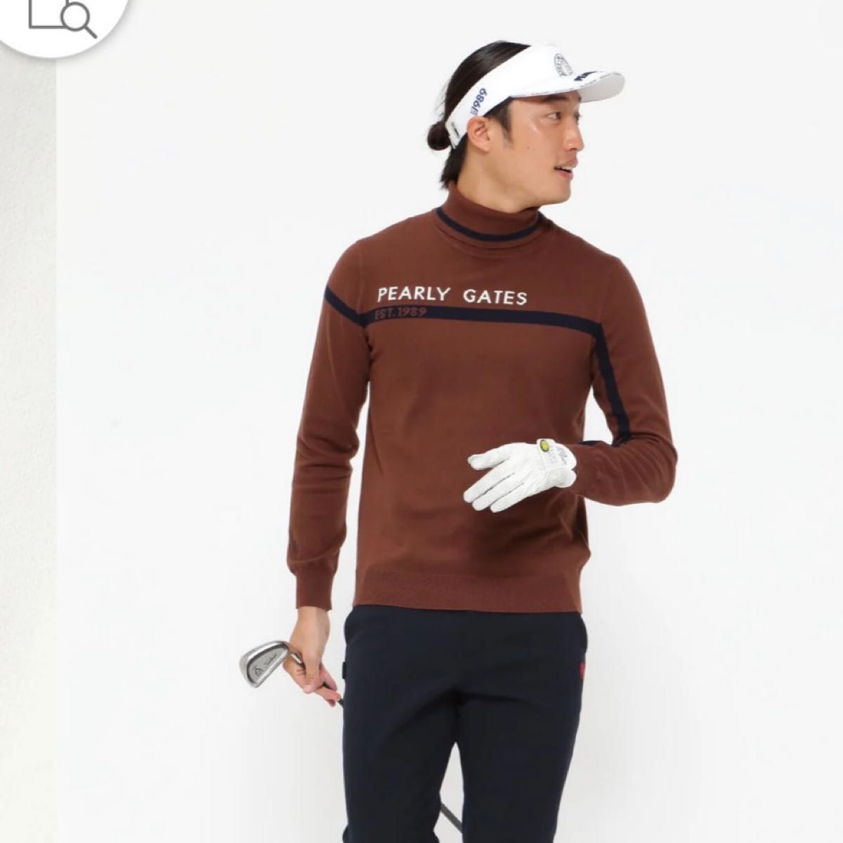 値下げ 新品タグ付き パーリーゲイツ ソフトタッチハイネックニット