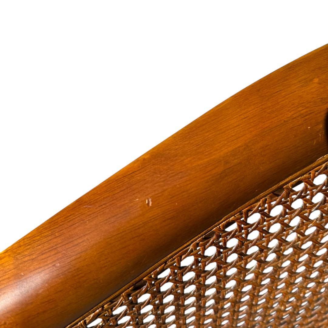 KZ031 【廃盤】三越ブルージュ カントリーハウス 籐 1Pソファ 小花柄