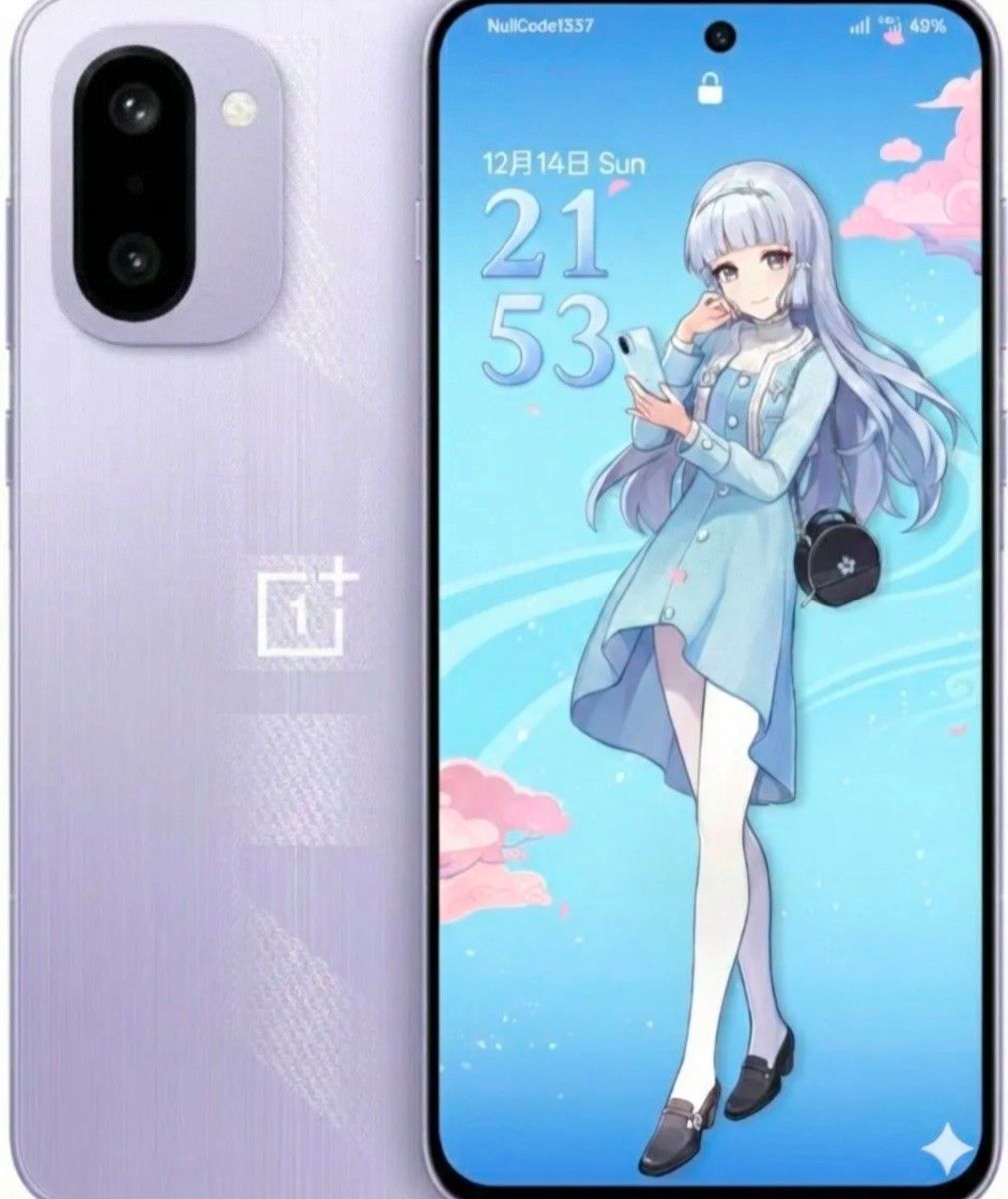 極美品・グローバル 】OnePlus ACE 6T パープル【12/256】 原神テーマ