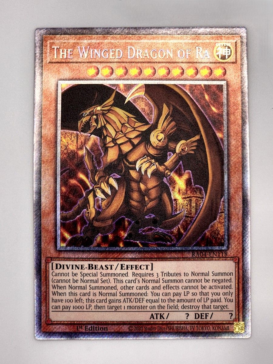 遊戯王 ラーの翼神竜 プラチナシークレットレア 英語｜Yahoo!フリマ