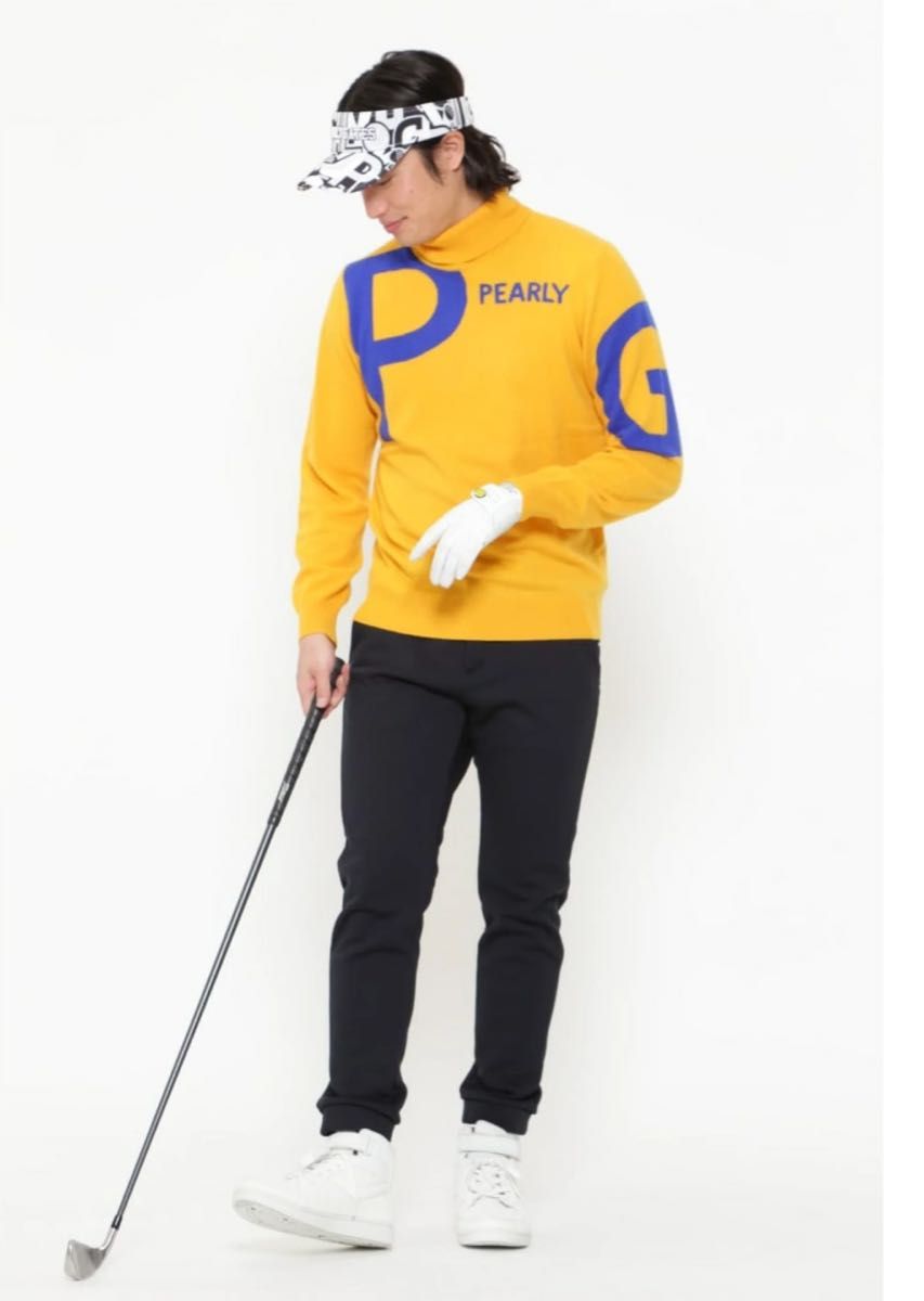 パーリーゲイツ カシミヤタートルネックセーター メンズ サイズ4