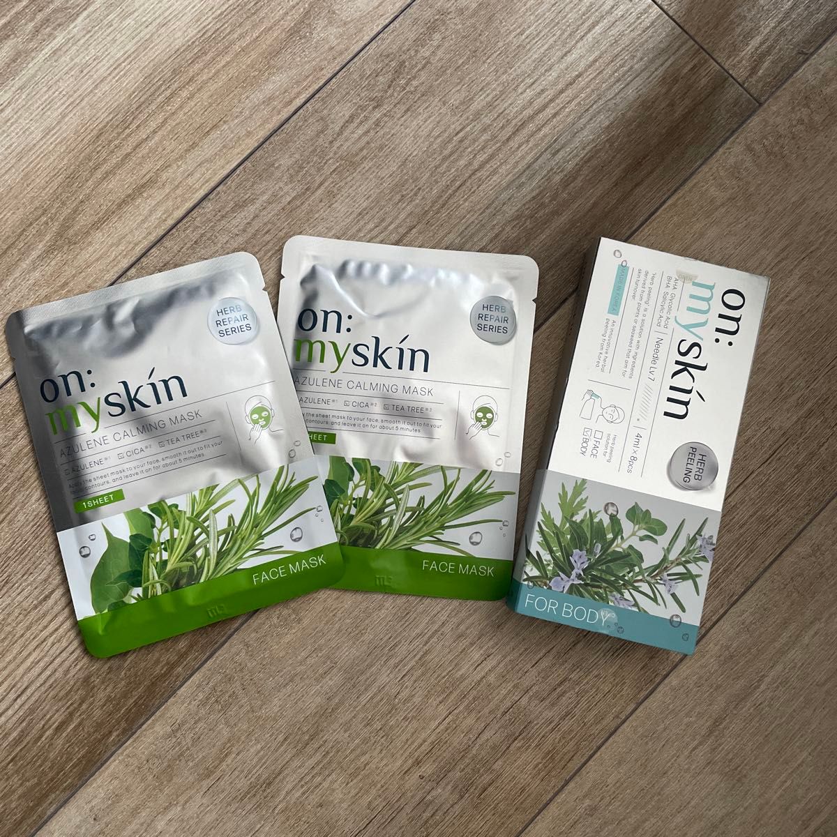 on myskin オンマイスキン ハーブピーリング フェイスマスク セット