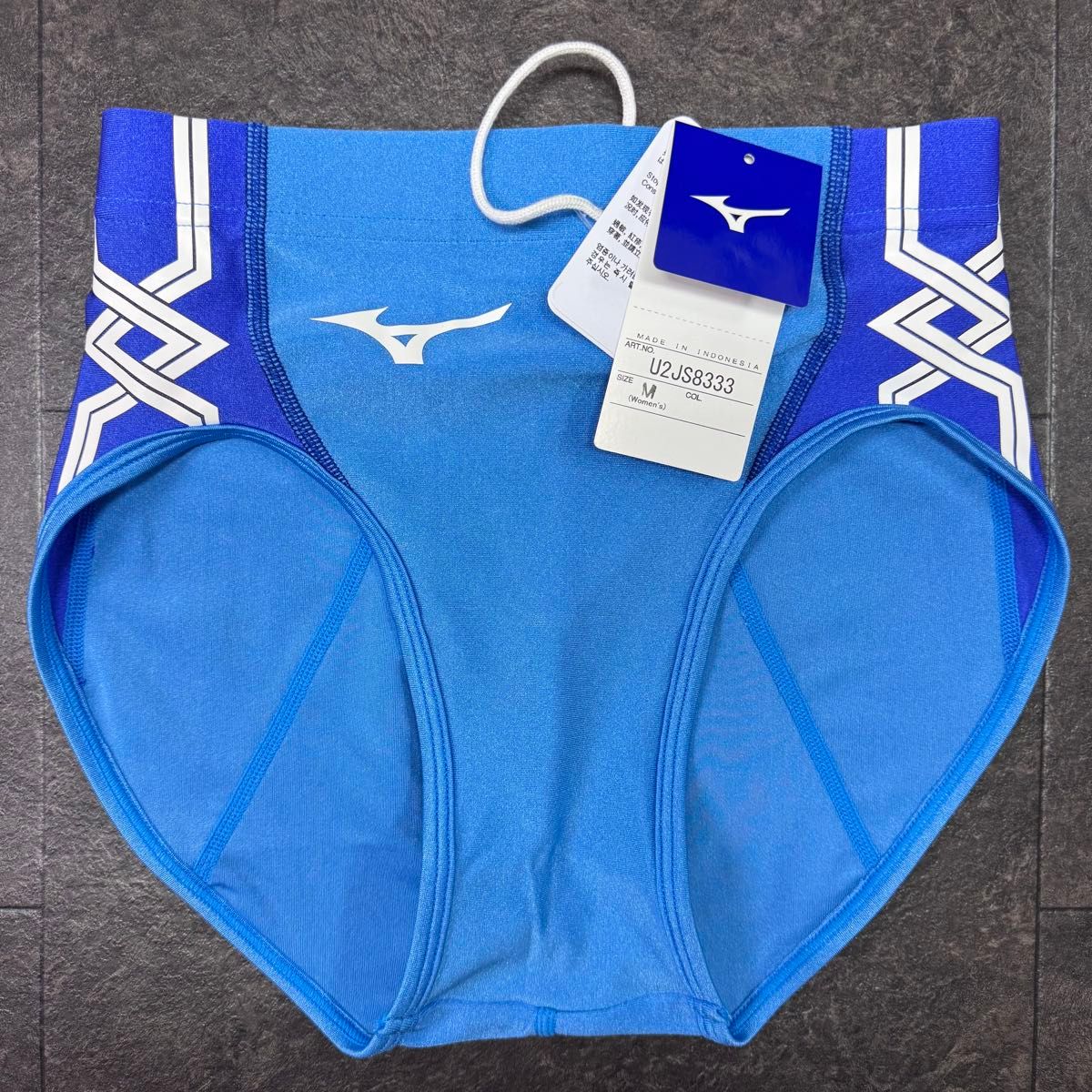 ミズノ 女子陸上ユニフォーム上下セット Mサイズ サックス×ブルー