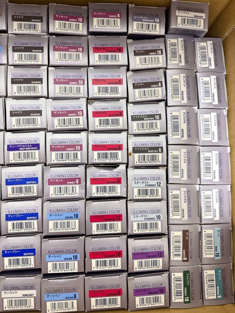 イルミナカラー 105本セット カラー剤 オーシャン サンセット ヘア