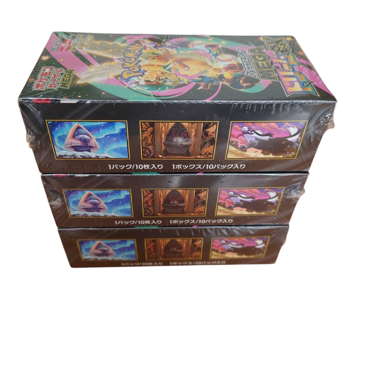 ポケモンカードゲーム MEGA メガドリームex シュリンク付き 3 box