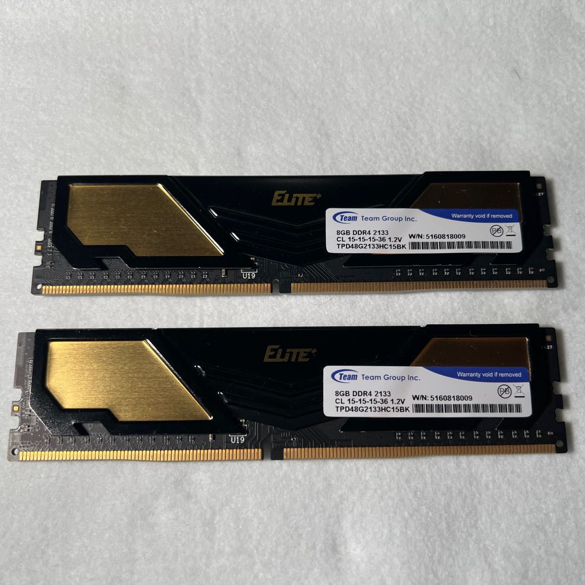 DDR4 メモリ TEAM 16GBキット 8GBx2枚 2133｜Yahoo!フリマ（旧PayPay