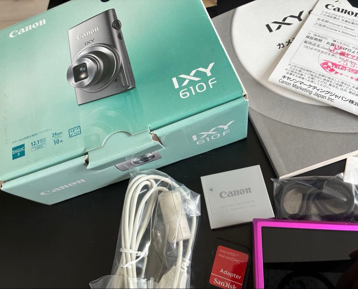 美品 キャノン Canon IXY610F ピンク デジカメ カード付き｜Yahoo
