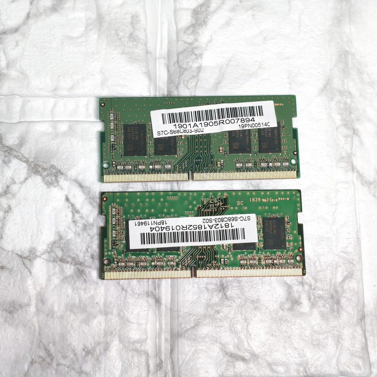 SAMSUNG 8GB×2 合計16GB DDR4-2666 SO-DIMM 1R×8 ノートPC用メモリ