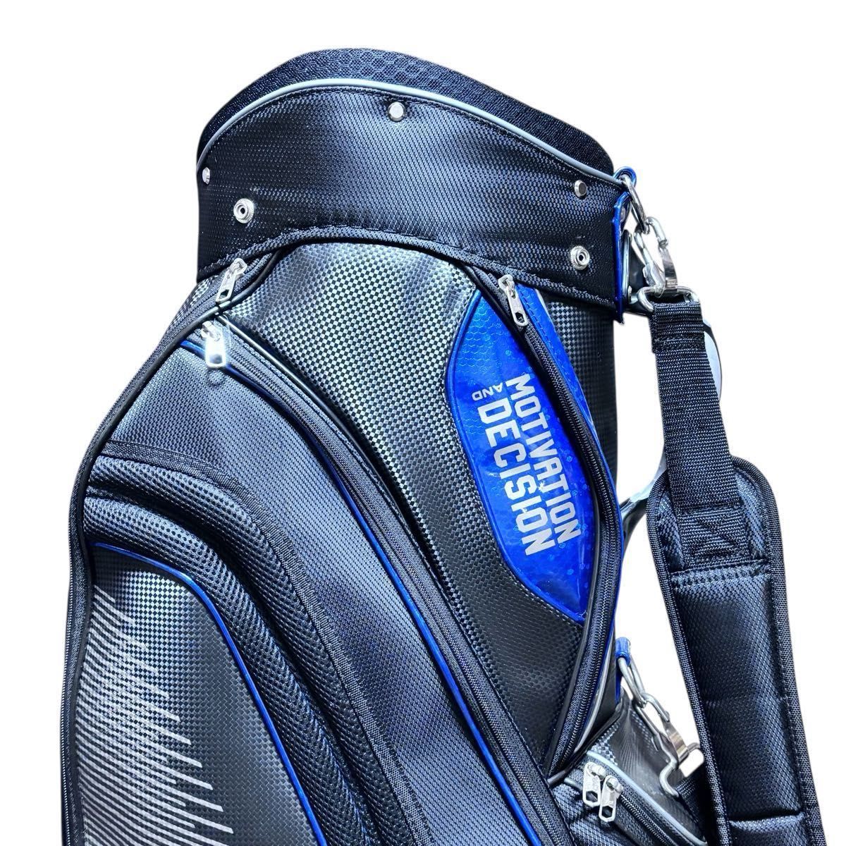 超美品 MOTIVATION AND DECISION ゴルフ キャディバッグ 9 5型 大容量