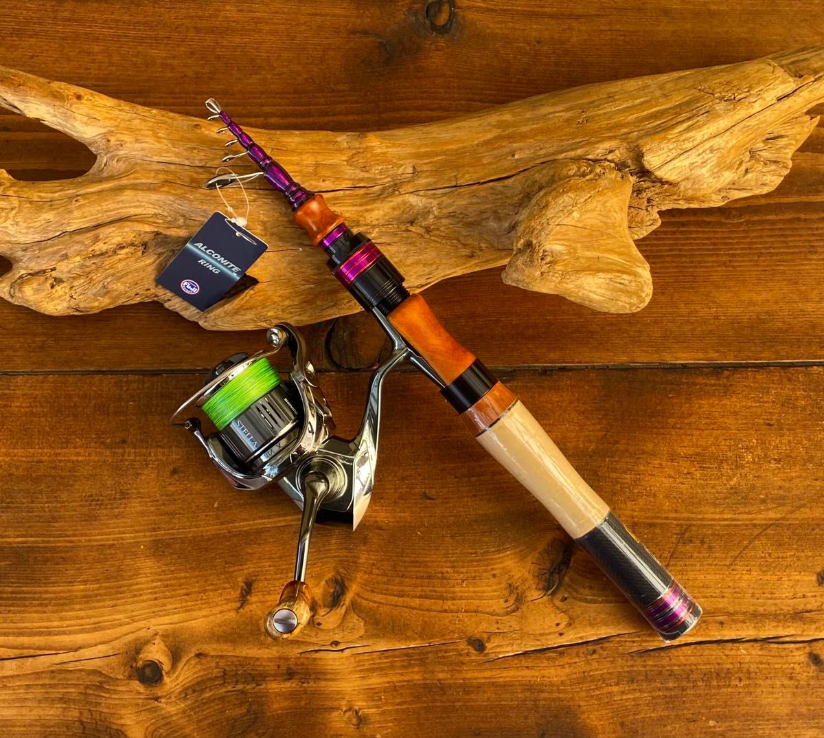 新品未使用 トラウトロッド テレスコロッド 天然木グリップ コンパクト