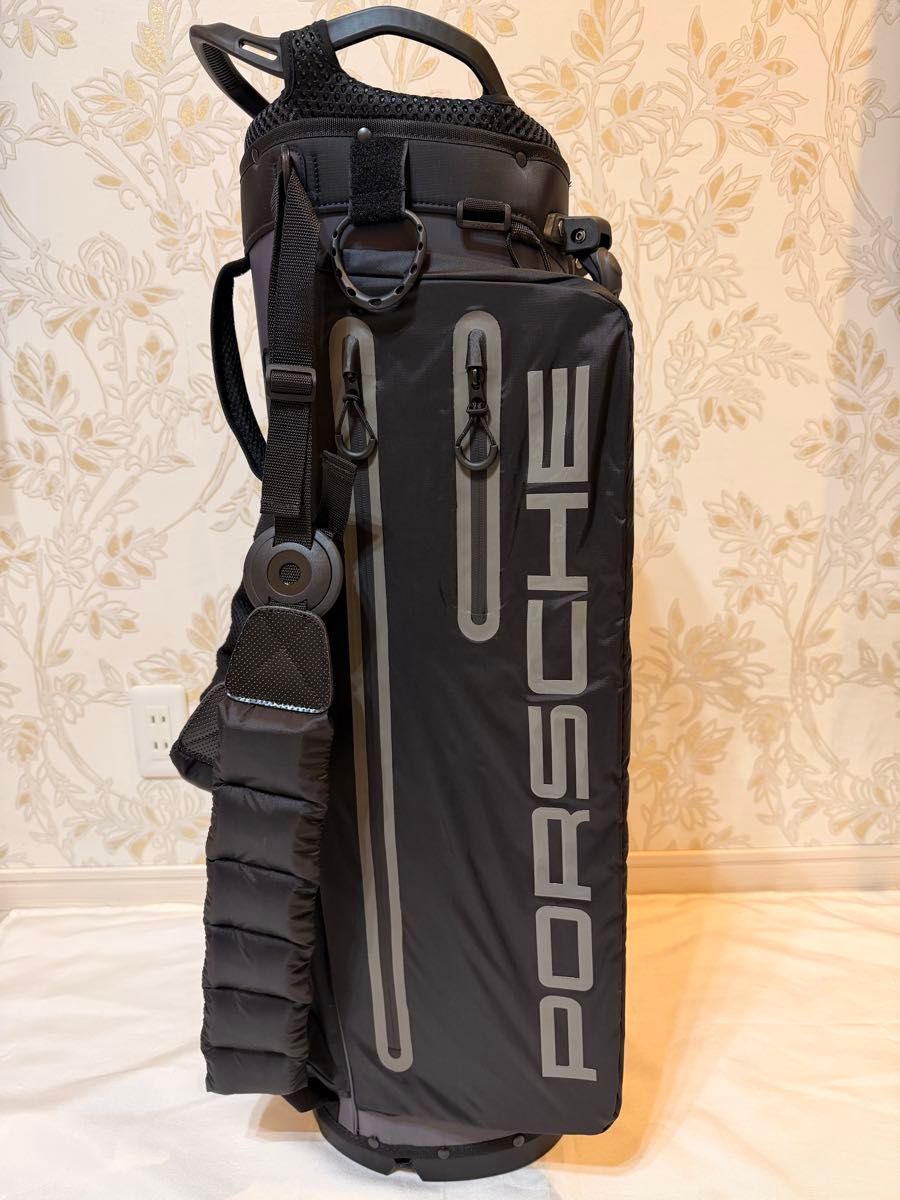 PORSCHE ポルシェ ゴルフ キャディバッグ スタンド式 ブラック 新品 未