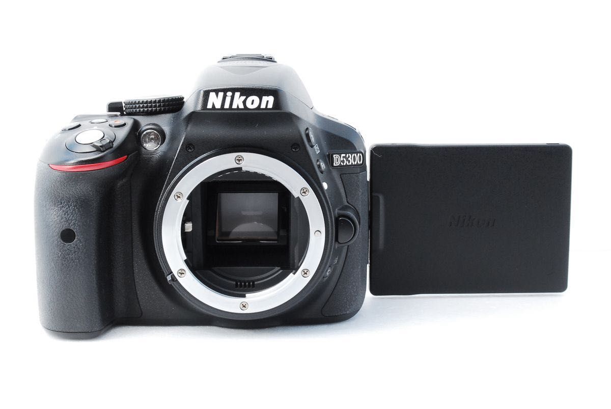 美品】 Nikon D5300 Wi-Fi搭載 自撮りOK スマホ転送 元箱付き 初心者