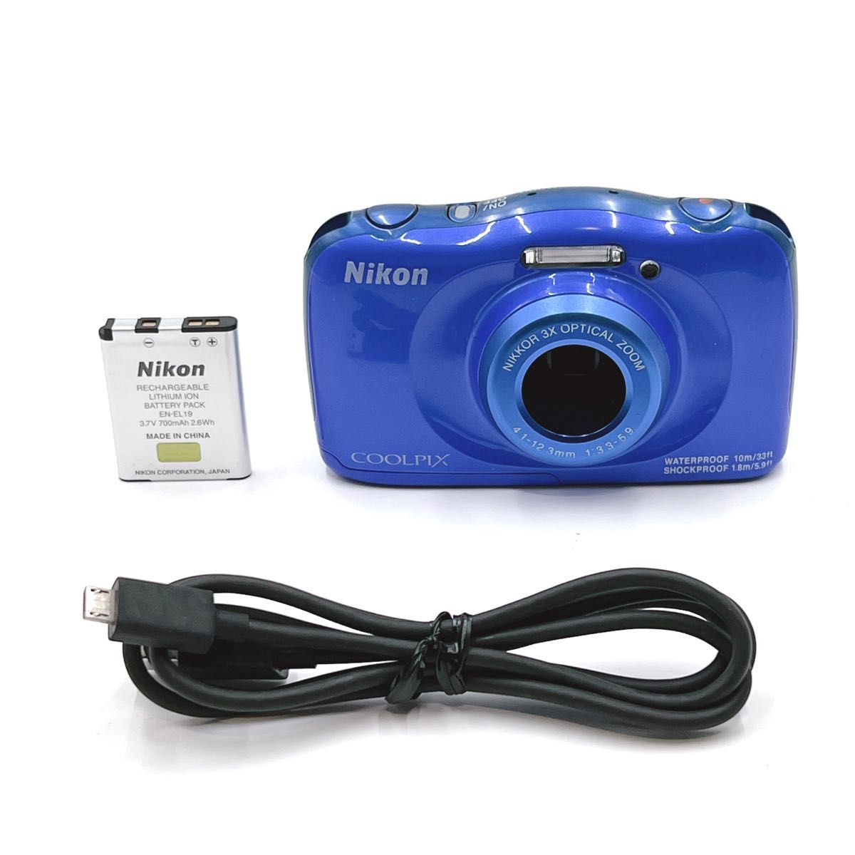 美品】 Nikon COOLPIX W100 防水・耐衝撃カメラ コンパクトデジタル