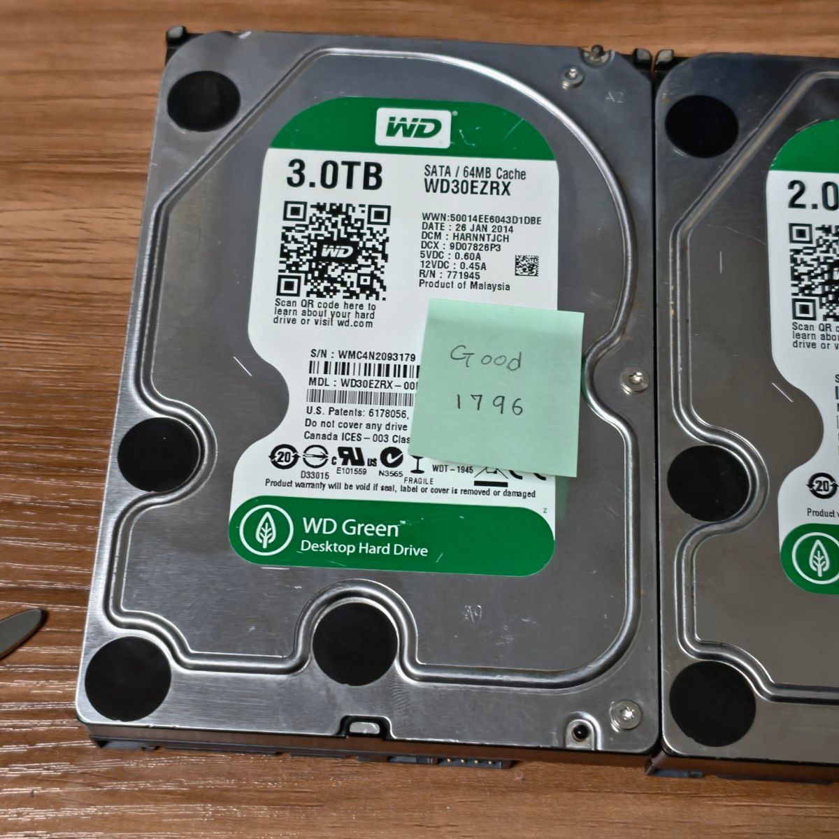 WD Green 8TB HDD WD20EZRX 3台｜Yahoo!フリマ（旧PayPayフリマ）