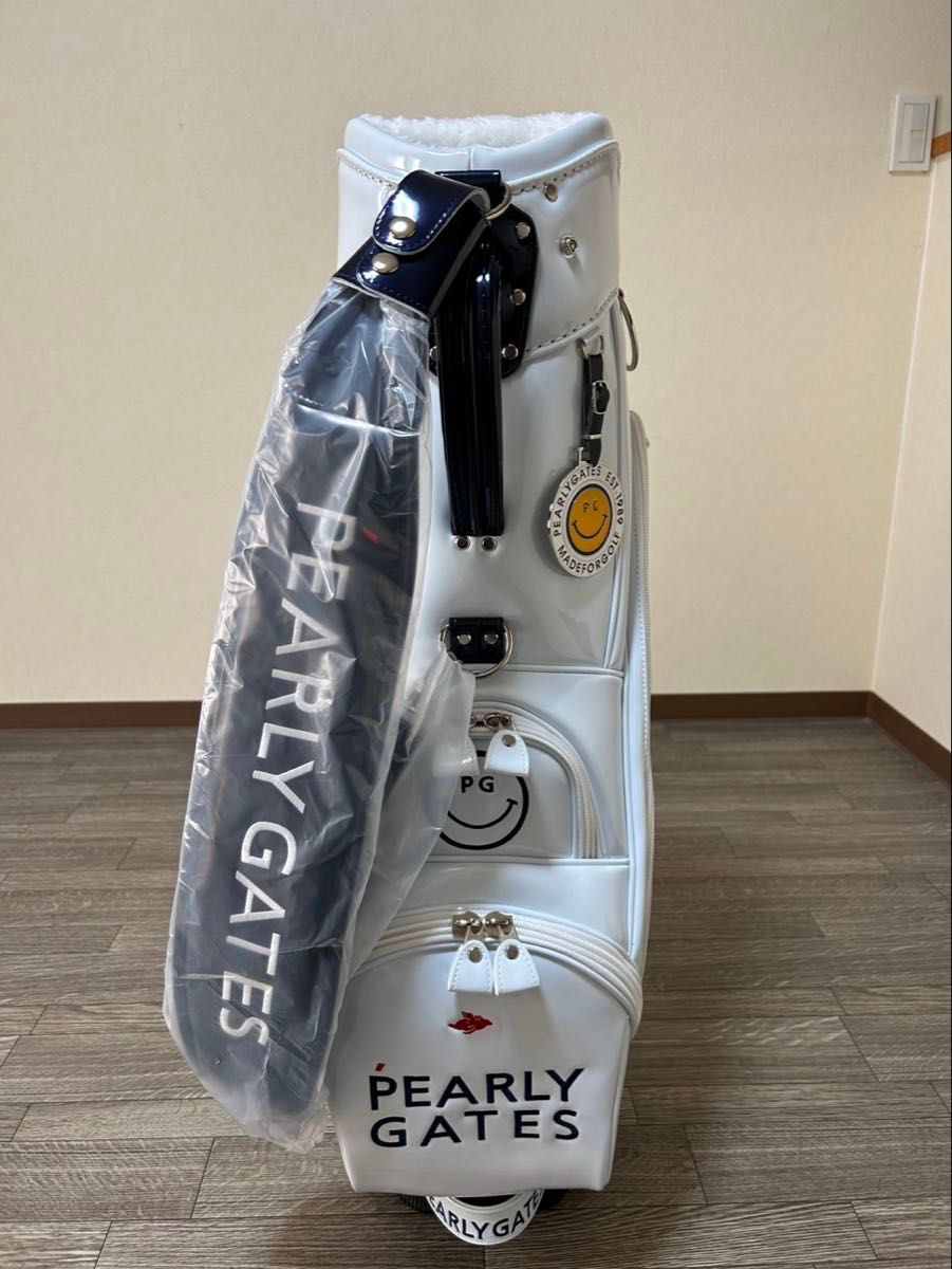 PEARLY GATES パーリーゲイツ 自立式キャディバッグ ホワイト ほぼ未