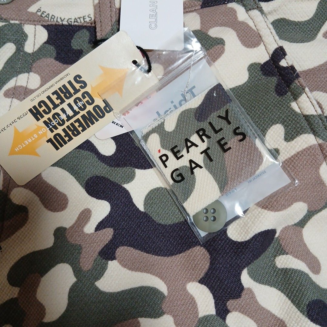 パーリーゲイツ パンツ 迷彩 蓄熱 ゴルフ 中綿 ダウン カモフラ 希少