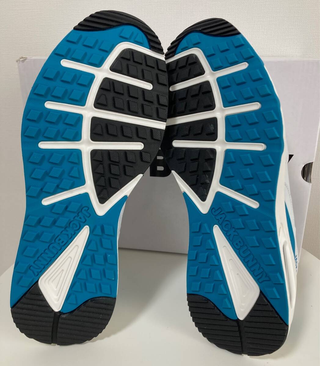 新品 パーリーゲイツ ジャックバニー AIR SOLEシューズ 白ターコイズ