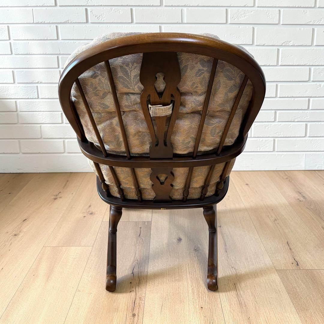 飛騨産業 ロッキングチェア キツツキマーク 木製 揺り椅子