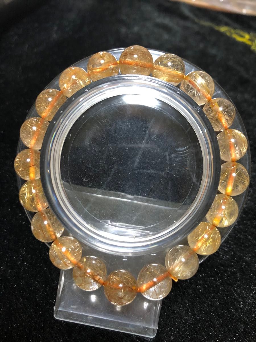 透明度抜群 高品質ルチルクォーツブレスレット｜Yahoo!フリマ（旧