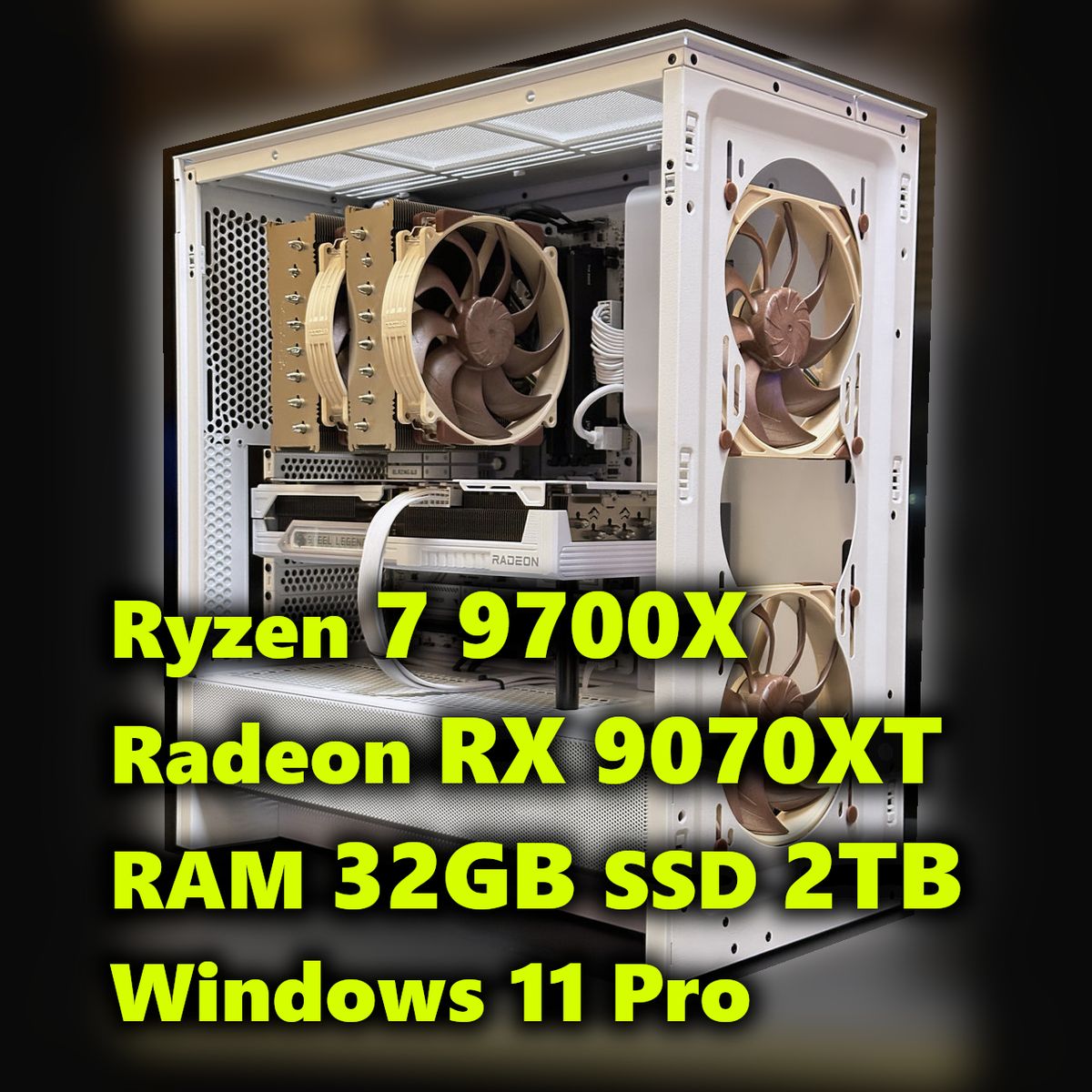 新品ゲーミングPC】Ryzen 7 9700X｜RX 9070XT｜メモリ 32GB｜SSD 2TB