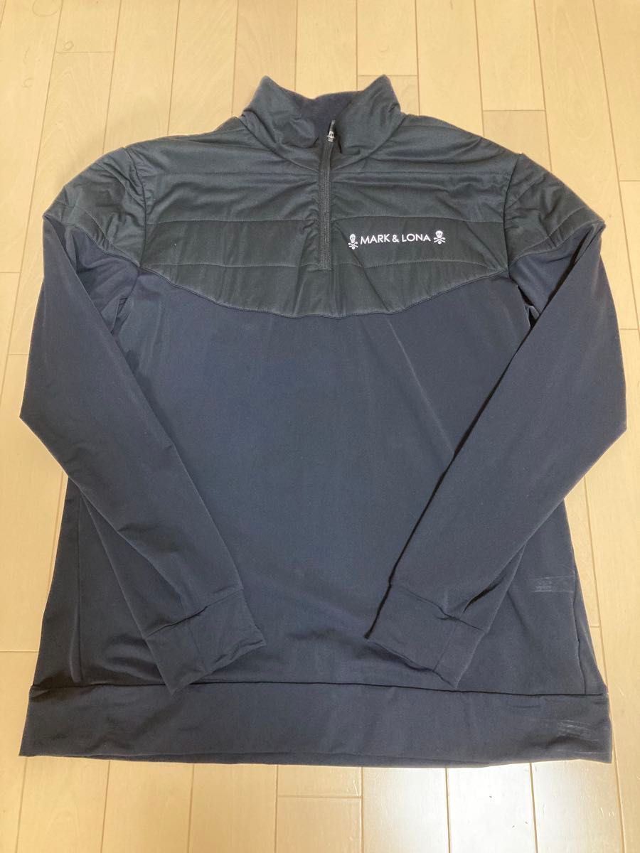 MARK & LONA マークアンドロナ ハーフジップ 長袖シャツ ブラック