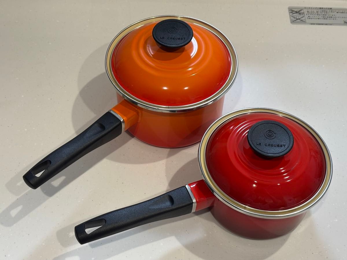 ル・クルーゼ 公式 EOS ソースパン 16cm オレンジ 14cm チェリーレッド