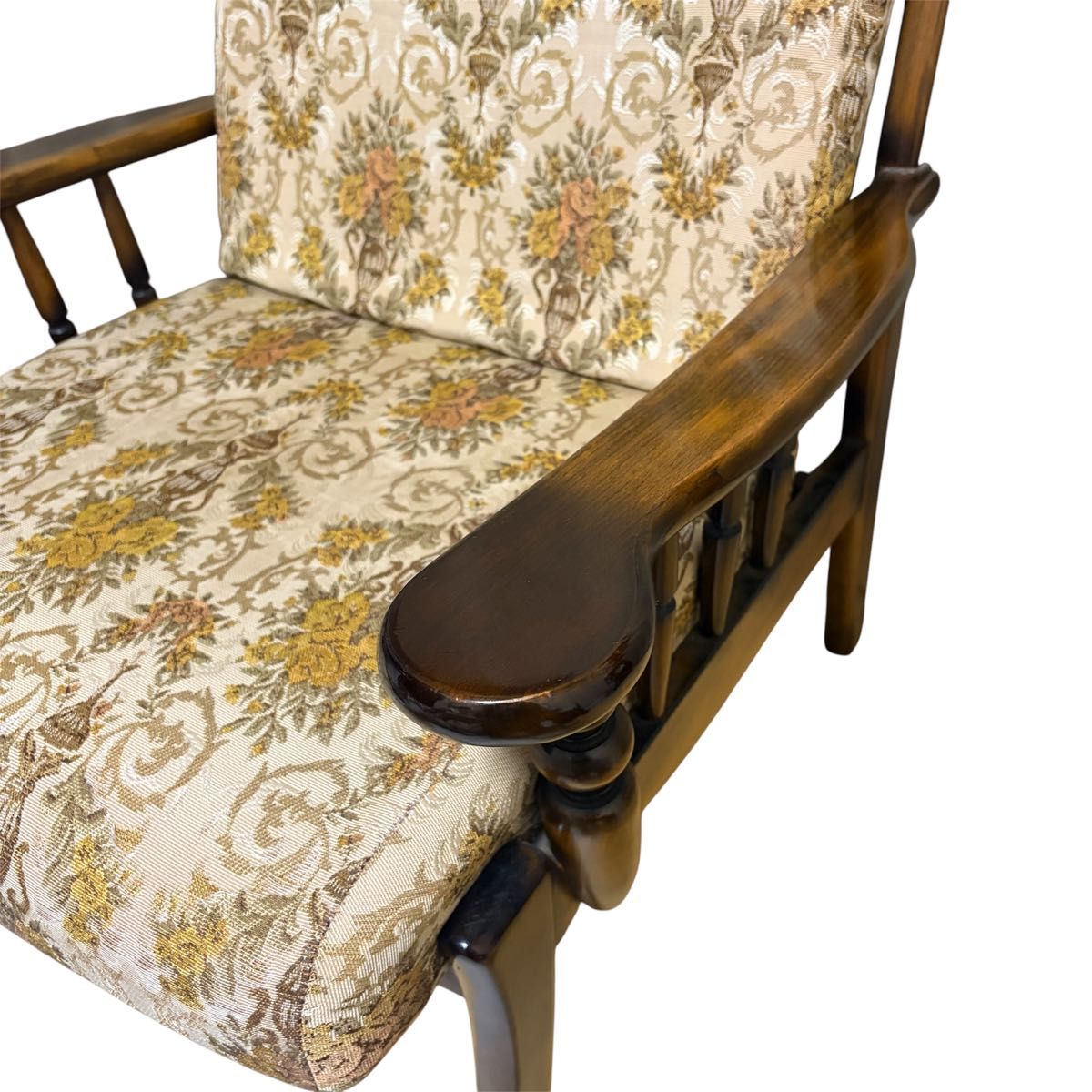 カリモク コロニアル 1人掛けソファ アームチェア ヴィンテージ｜Yahoo