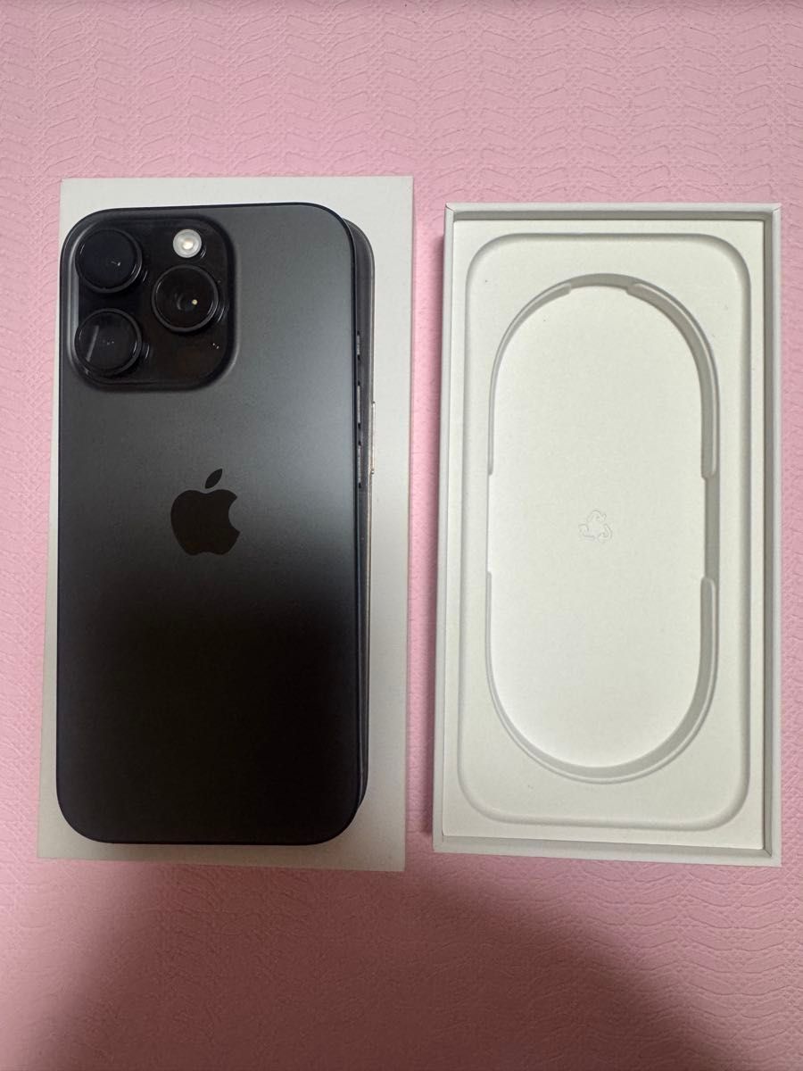 美品】Apple iPhone16 Pro 256GB ブラック バッテリー91% ガラス