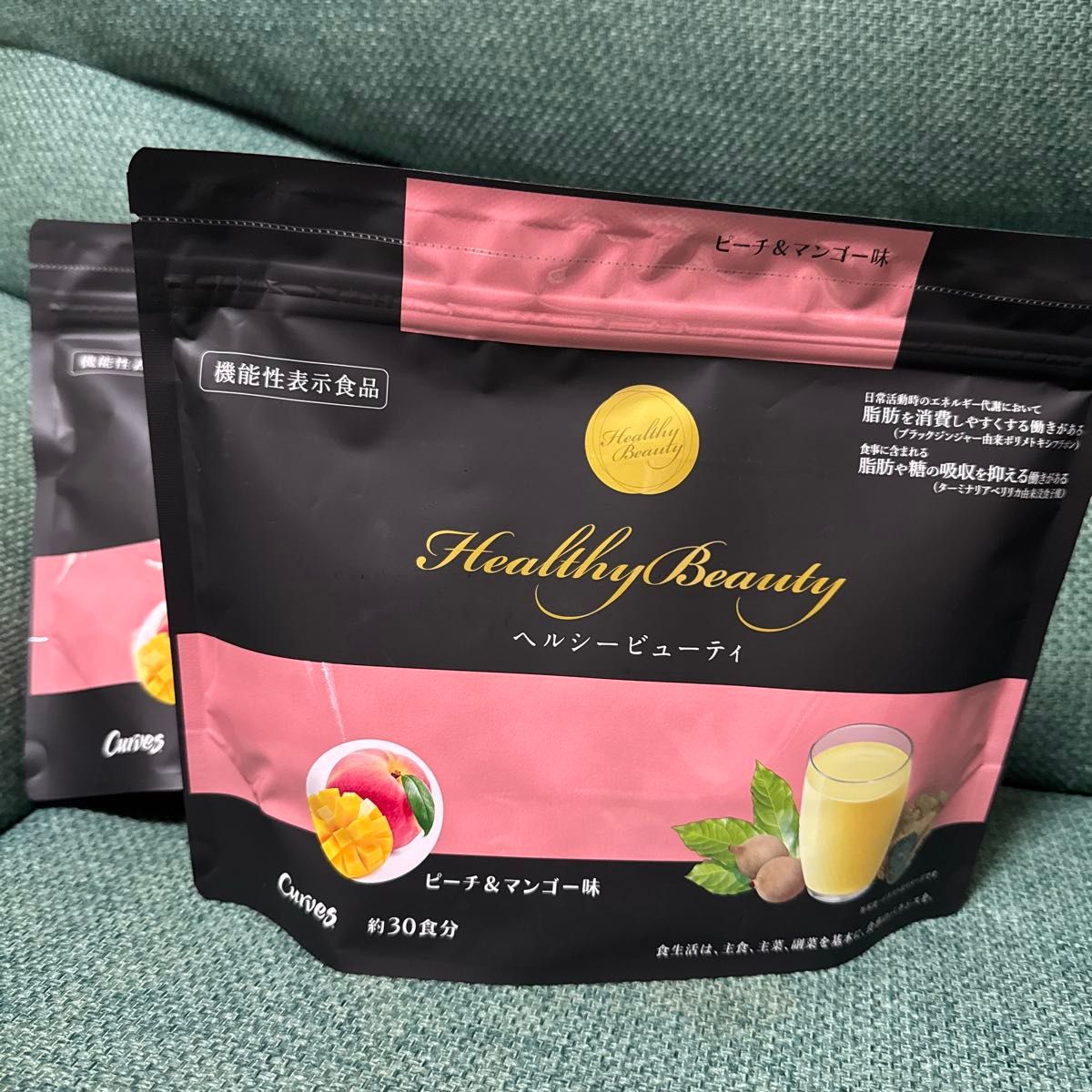 カーブス ヘルシービューティ ピーチ&マンゴー味 約30食分 機能性表示