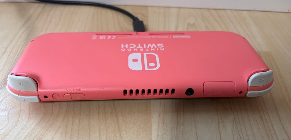 ちょいジャンク】充電器＋カバー＋MicroSD付 コーラル Nintendo Switch