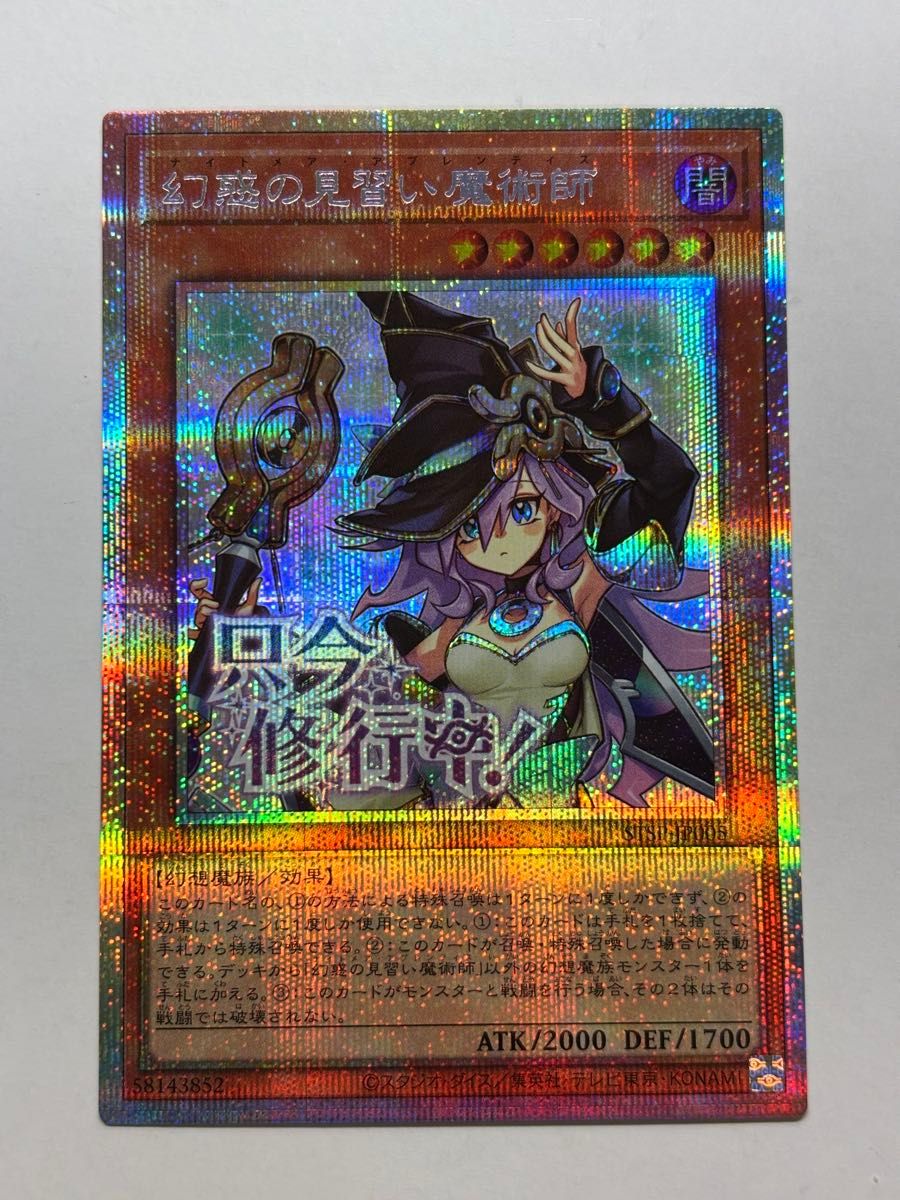 遊戯王 幻惑の見習い魔術師 プリズマティックシークレット STSP-JP005