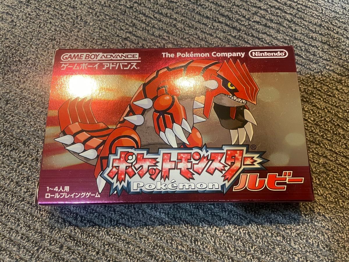 ゲームボーイアドバンス ポケットモンスタールビー 説明書付 空箱