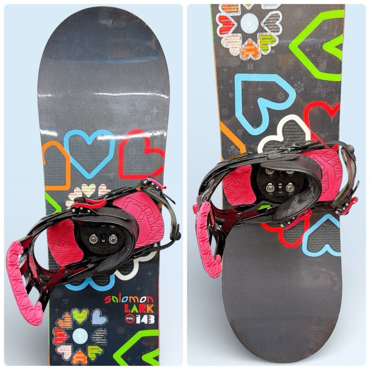 3点セット】スノーボード SALOMON LARK 143cm バイン・ブーツセット