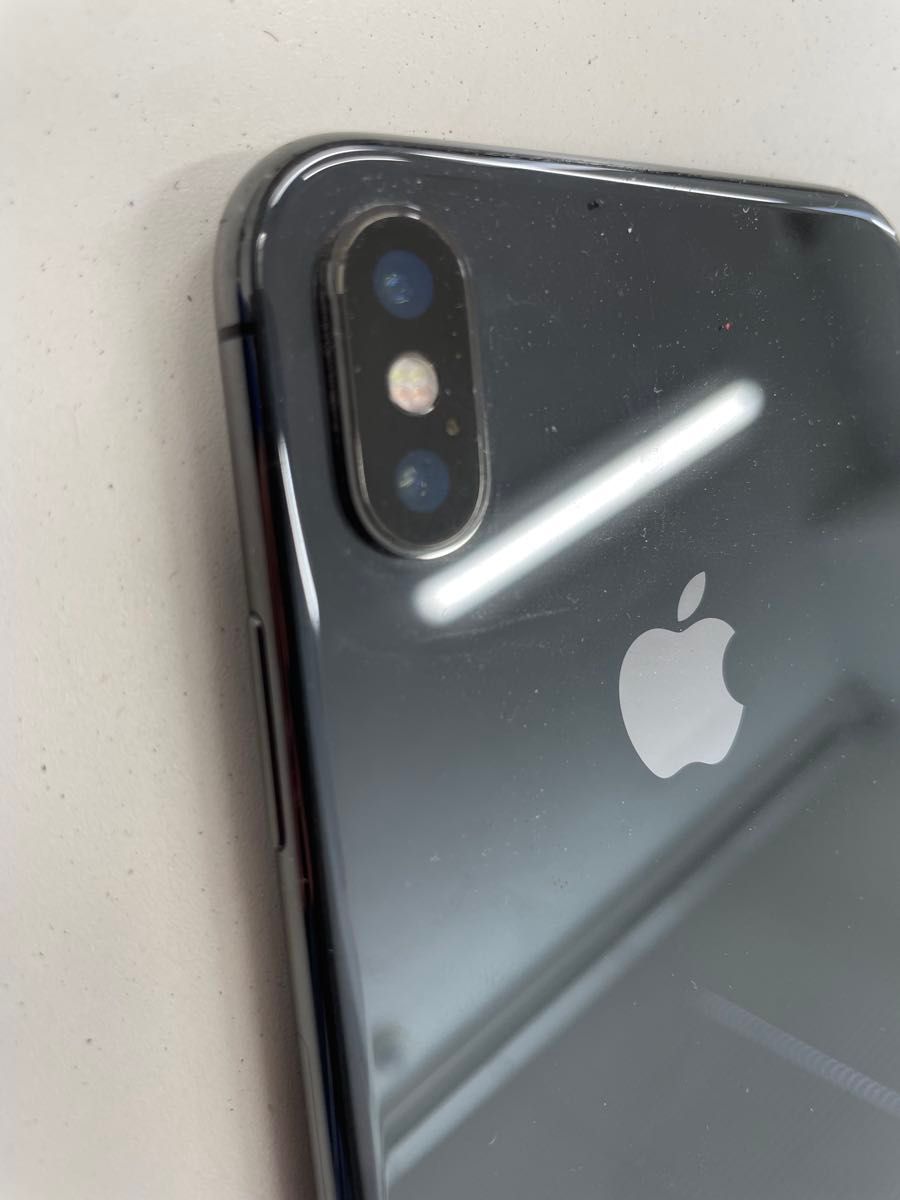 iPhone X Space Gray 256GB Docomo SIM解除済み バッテリー100% 箱有り