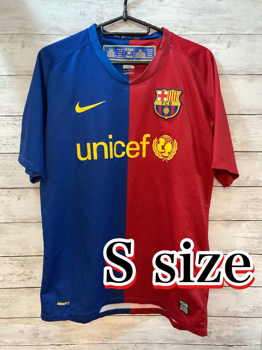 バルセロナ NIKE レッド ナイキ NIKE ユニセフ バルサ Sサイズ