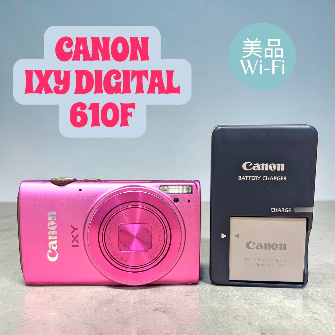 美品 動作確認済 Canon IXY 610F デジタルカメラ ピンク Wi-Fi