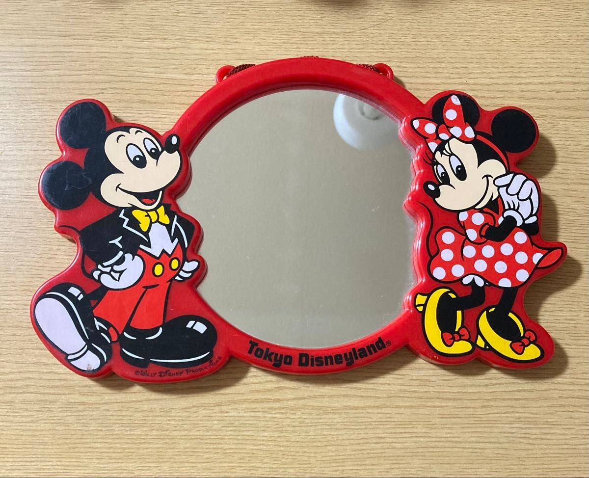 昭和レトロ ミッキーマウス ミニーマウス 壁掛けミラー 東京
