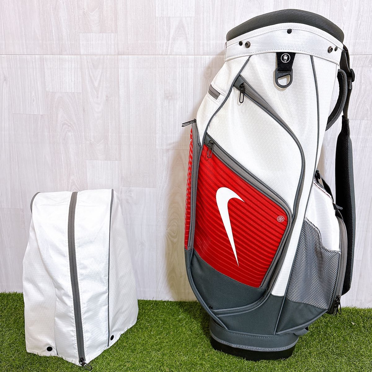 NIKE ナイキ キャディバッグ ゴルフバッグ カート 14分割 ナイロン
