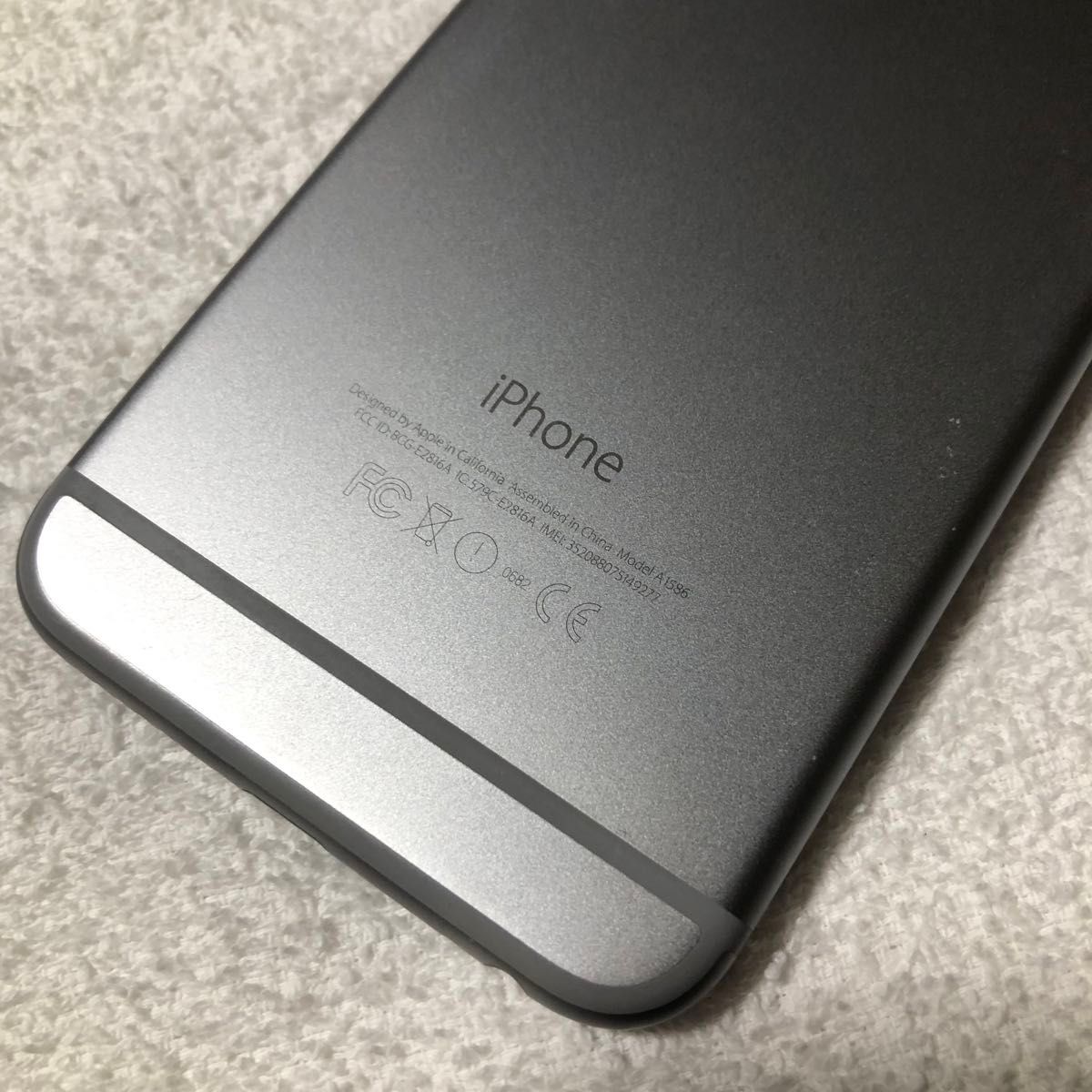 iPhone6 16GB スペースグレイ 本体のみ バッテリー最大容量87% SIM