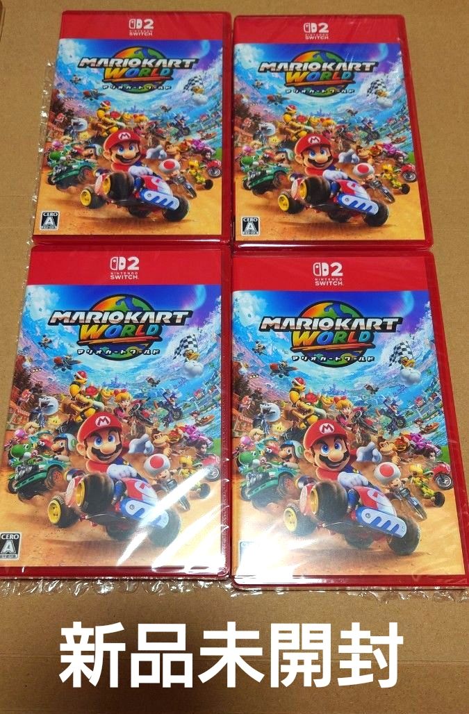 新品未開封 Switch2 マリオカートワールド 4本セット｜Yahoo!フリマ