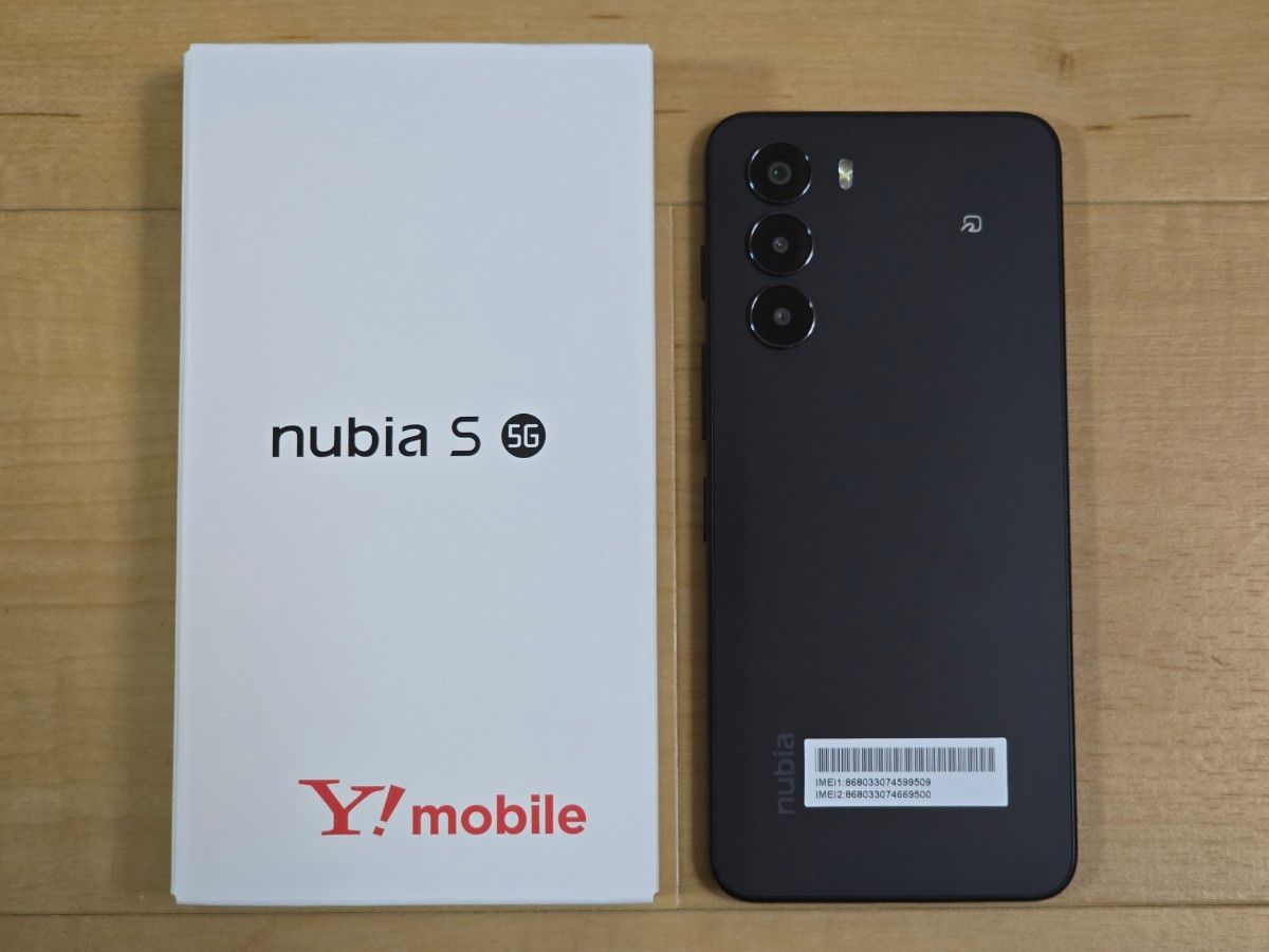 新品未使用 nubia S 5G A403ZT 6 7インチ メモリー4GB ストレージ128GB