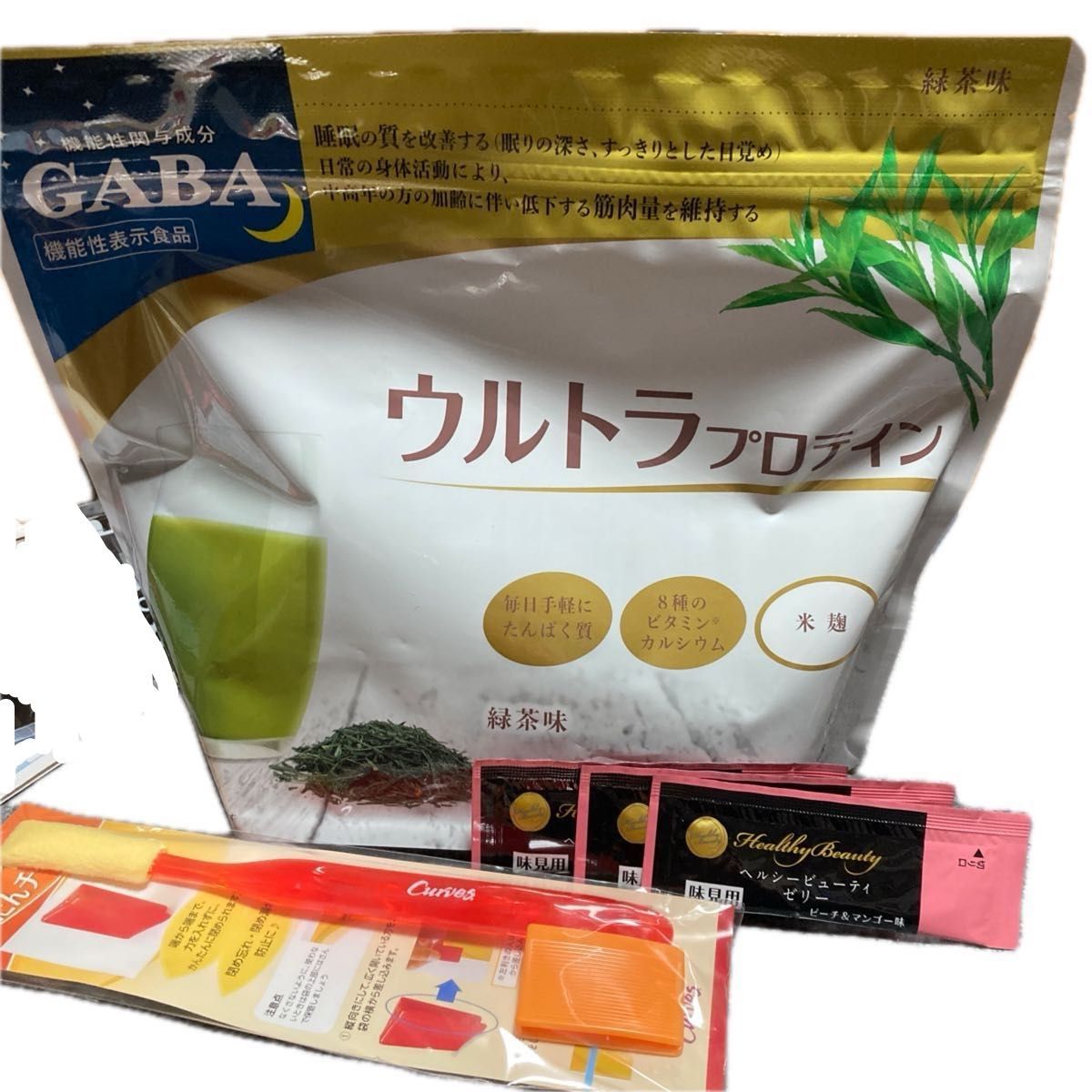 カーブス ウルトラプロテイン GABA 緑茶味 27食分 プロテインかんたん