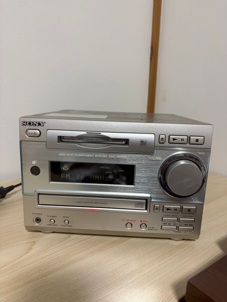 SONY MINI HI-FI COMPONENT SYSTEM DHC-MD333 MD/CDミニコンポ｜Yahoo