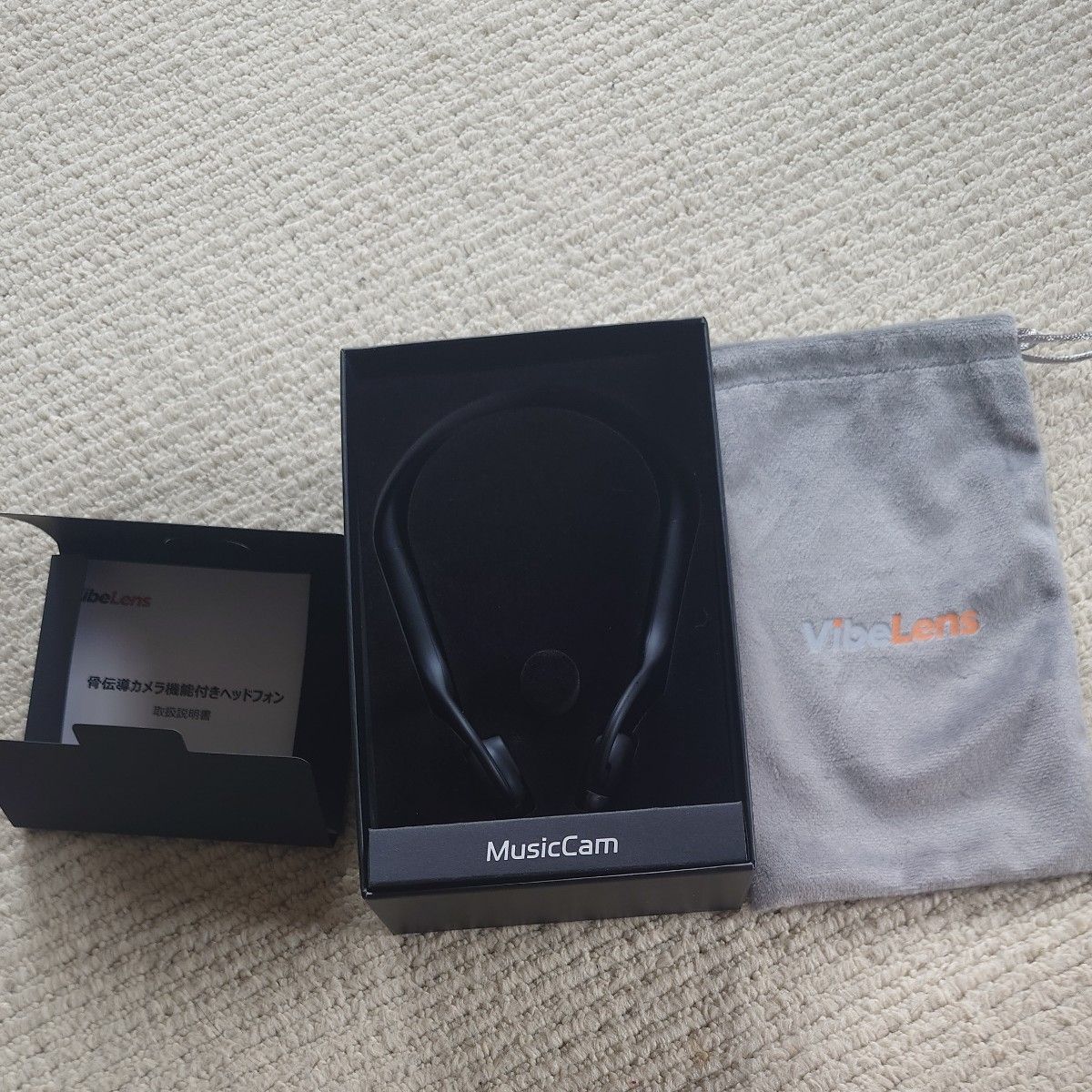 VibeLens MusicCam カメラ付き骨伝導イヤホン AIリアルタイム翻訳 IP68
