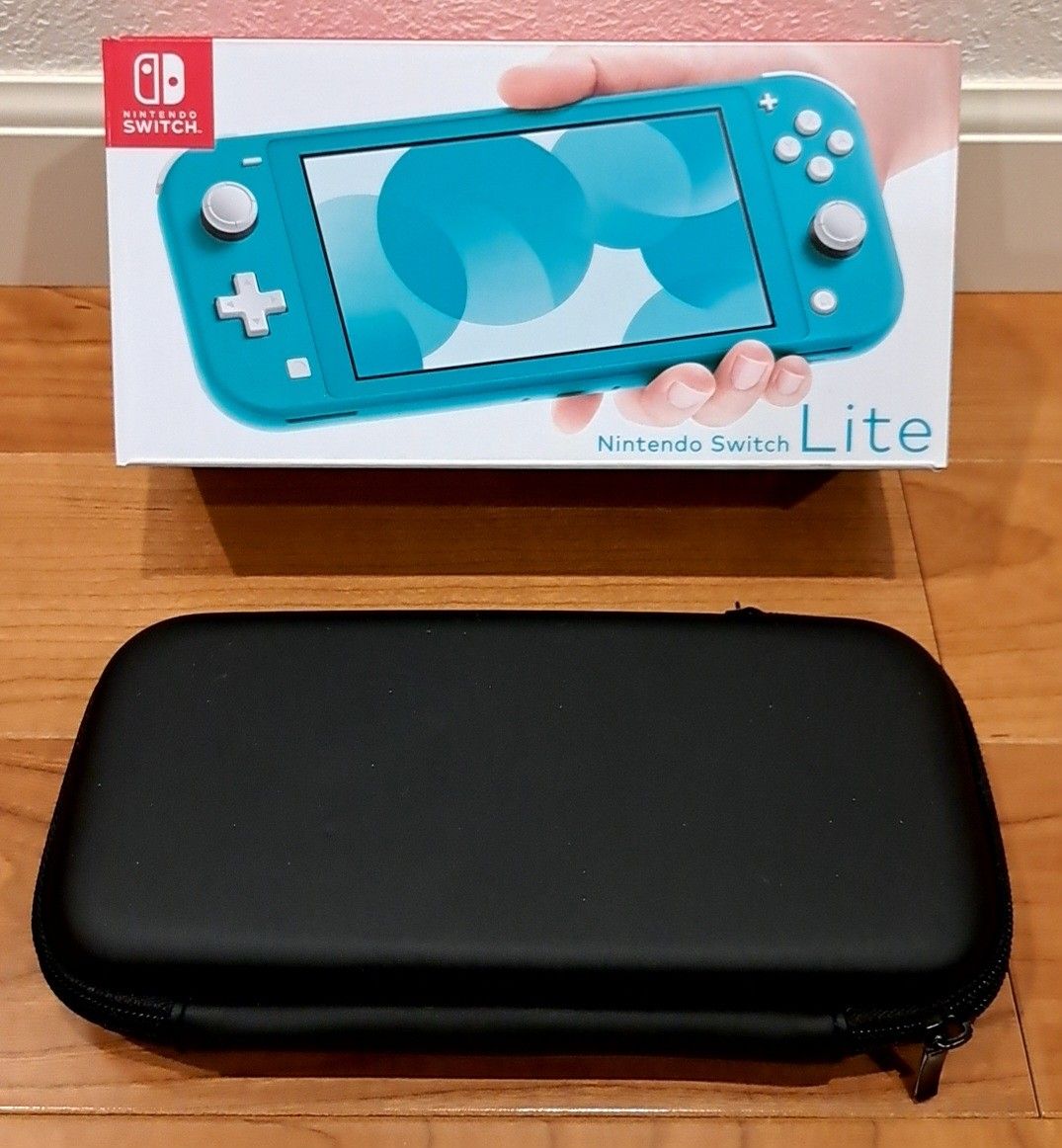 Nintendo Switch Lite ターコイズ 本体 充電器 箱付き ケース付き