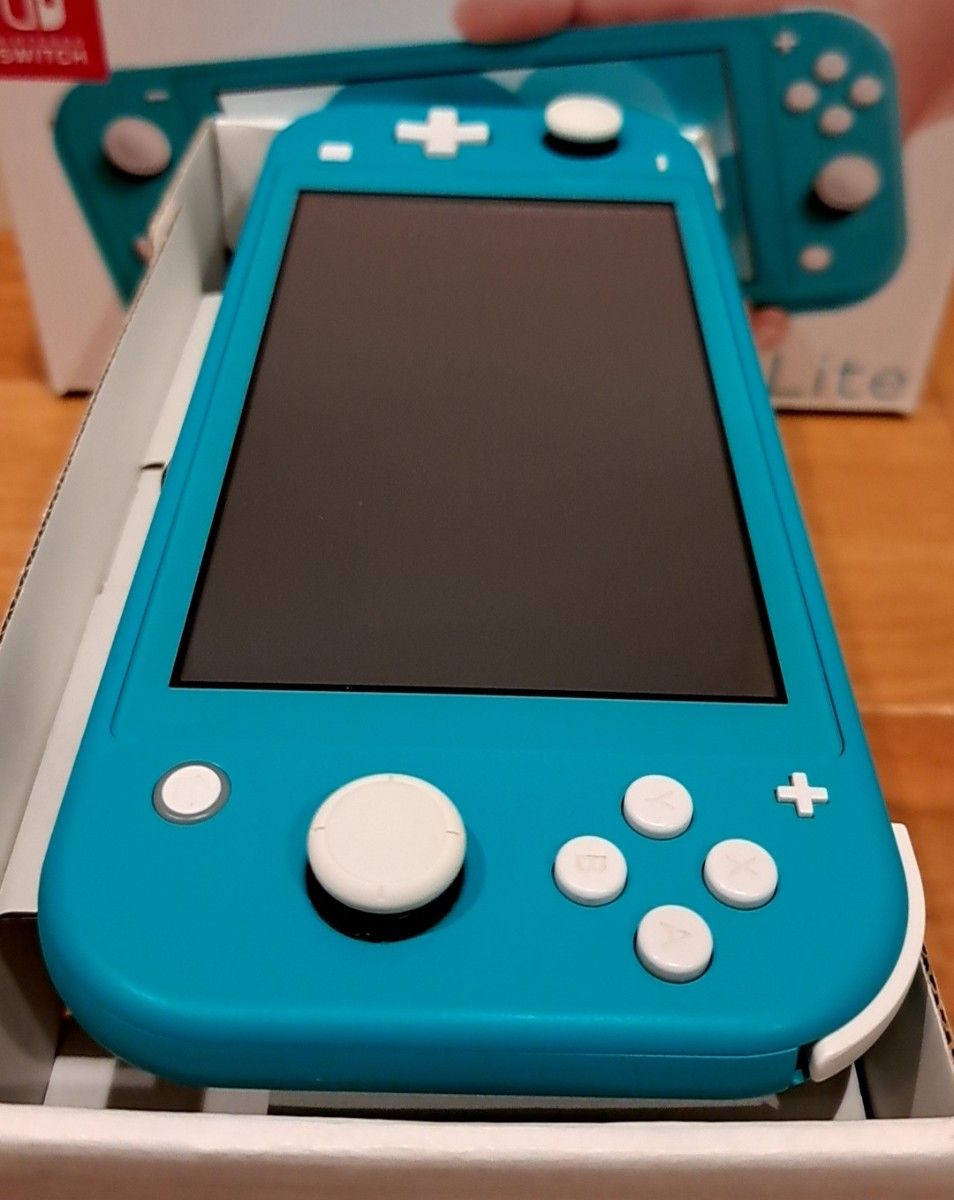 Nintendo Switch Lite ターコイズ 本体 充電器 箱付き ケース付き