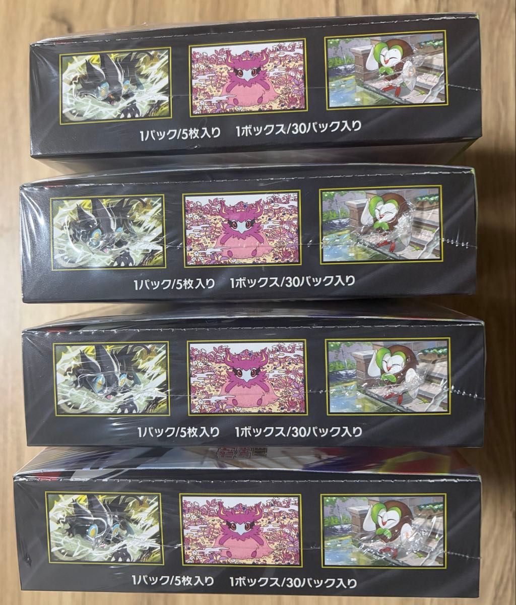 ムニキスゼロ 4BOX ポケモンカードゲーム MEGA 拡張パック シュリンク