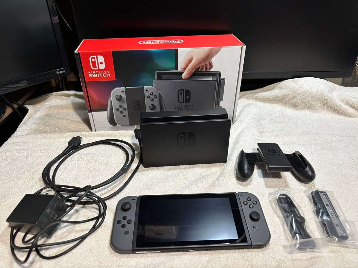 Nintendo Switch グレー 箱あり microSD128GB付き｜Yahoo!フリマ（旧