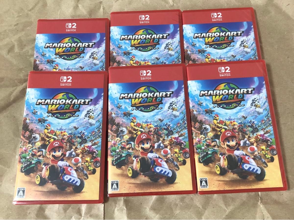 マリオカートワールド 6枚セット 新品未開封シュリンク付 Switch2